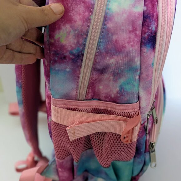 Galaxy Space Kids Backpack for Girls Elementary Middle School Bookbags - Picture 3 of 11